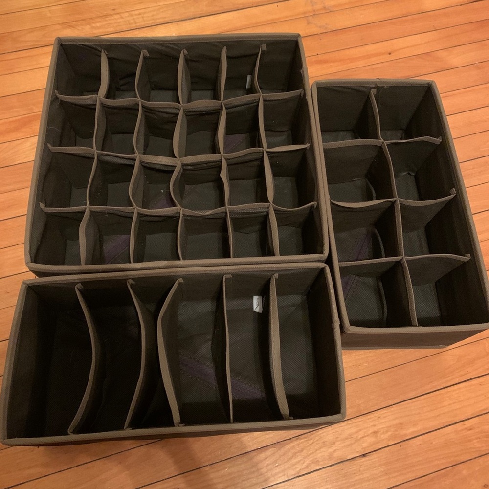 Underwear Organizer/ Drawer Dividers Set of 3